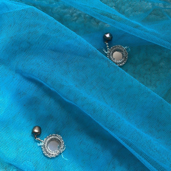 Gorgeous Indian/Iranian turquoise embellished scarf/wrap - Picture 5 of 9